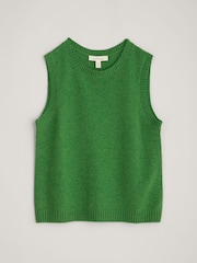 Seasalt Cornwall Green East View Knitted Vest - Image 4 of 5