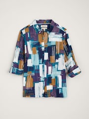 Seasalt Cornwall Blue Larissa Organic Cotton Shirt - Image 4 of 6