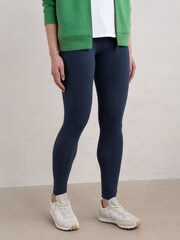 Seasalt Cornwall Blue Sea Dance Cotton Leggings - Image 1 of 5