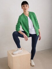 Seasalt Cornwall Blue Sea Dance Cotton Leggings - Image 3 of 5