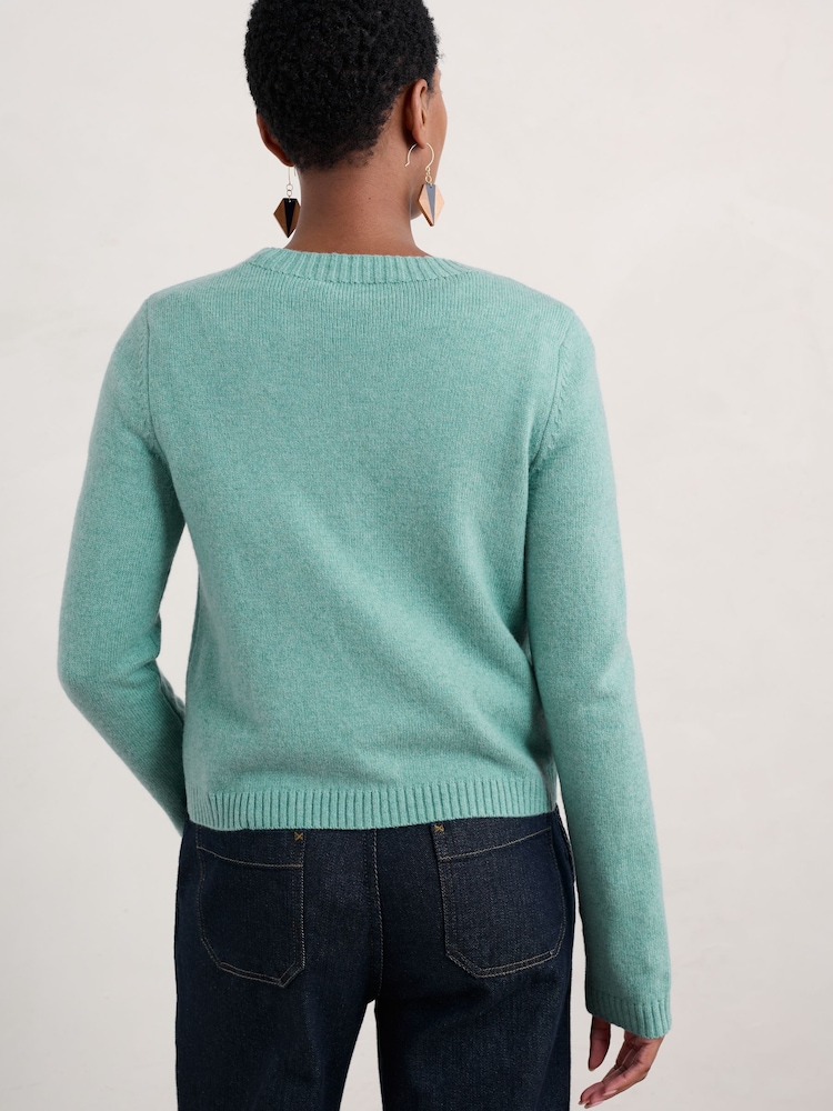 Seasalt Cornwall Blue Tern Tide Cardigan - Image 2 of 7