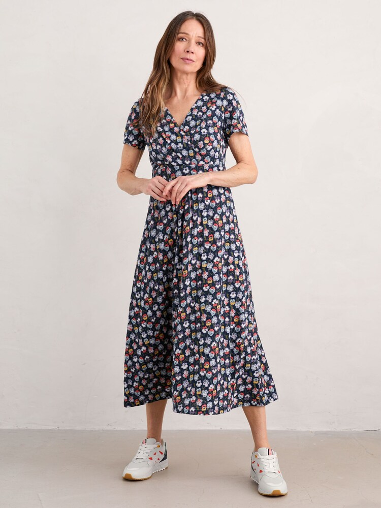 Seasalt Cornwall Black Chapelle Jersey Dress - Image 1 of 5