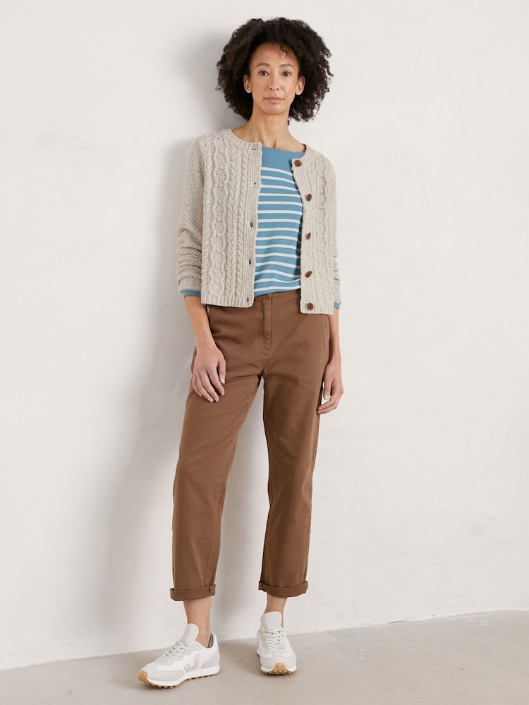 Seasalt Cornwall Natural Tressa Cardigan - Image 1 of 5 Seasalt Cornwall Natural Tressa Cardigan - Image 1 of 5