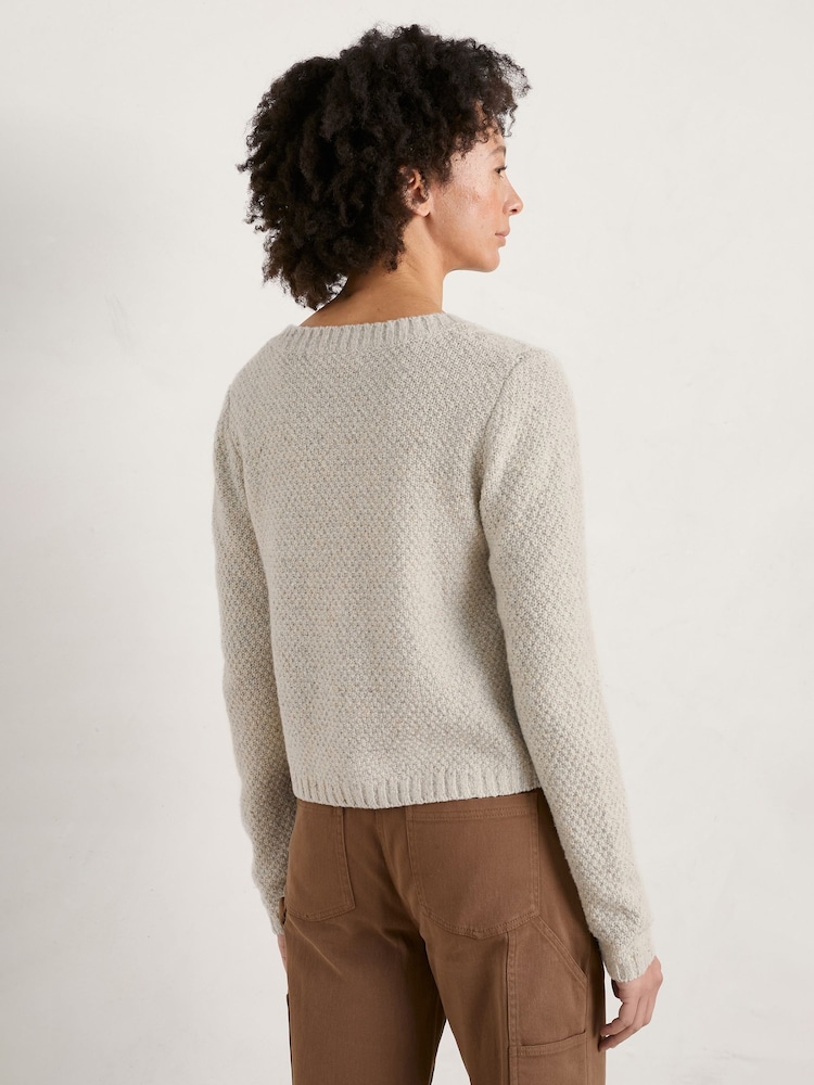 Seasalt Cornwall Natural Tressa Cardigan - Image 2 of 5 Seasalt Cornwall Natural Tressa Cardigan - Image 2 of 5