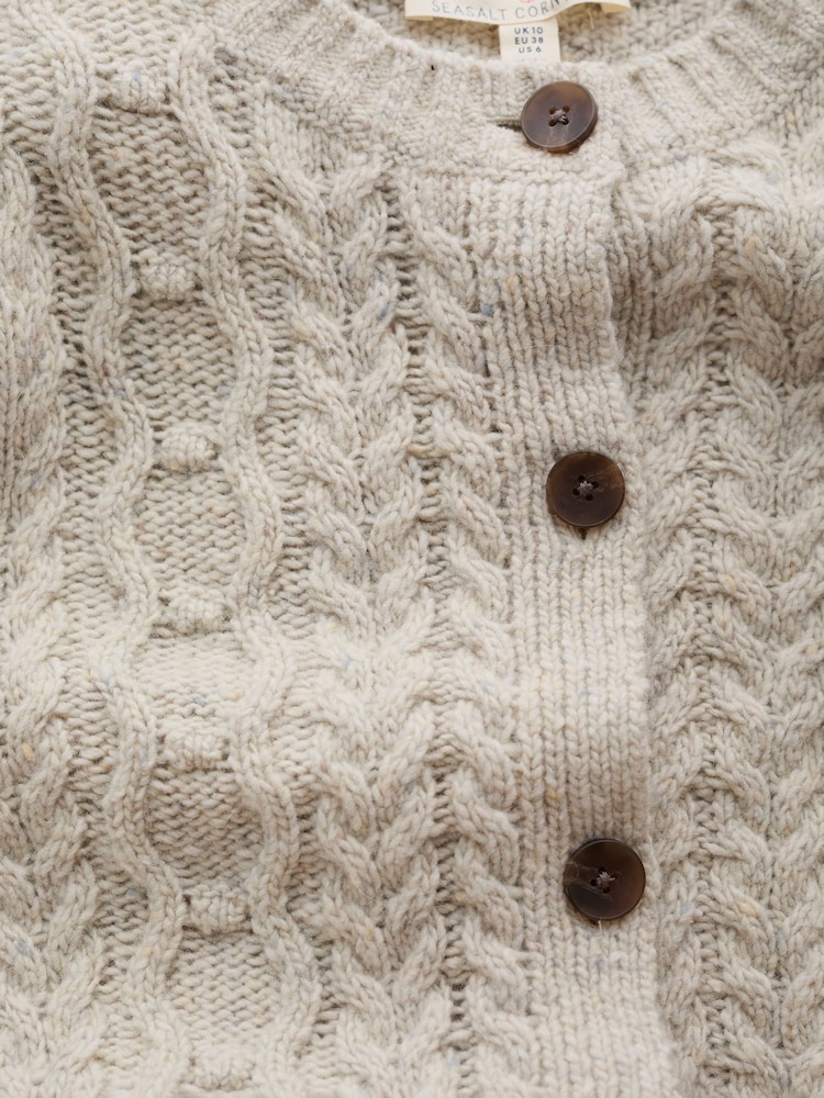 Seasalt Cornwall Natural Tressa Cardigan - Image 5 of 5 Seasalt Cornwall Natural Tressa Cardigan - Image 5 of 5