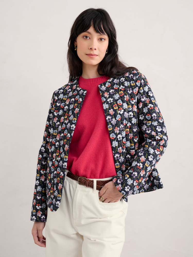 Seasalt Cornwall Black Samson Hill Quilted Jacket - Image 1 of 11 Seasalt Cornwall Black Samson Hill Quilted Jacket - Image 1 of 11