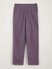Seasalt Cornwall Purple 100% Cotton Waterdance Trousers - Image 4 of 5