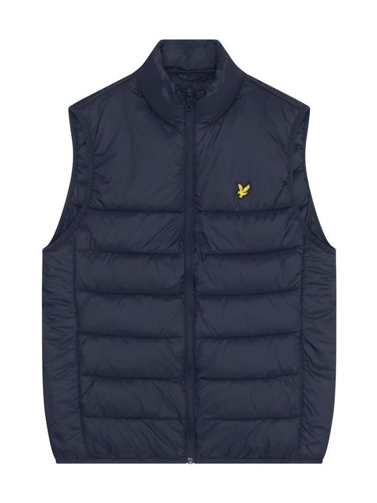 Lyle & Scott Blue Wadded Gilet - Image 5 of 5