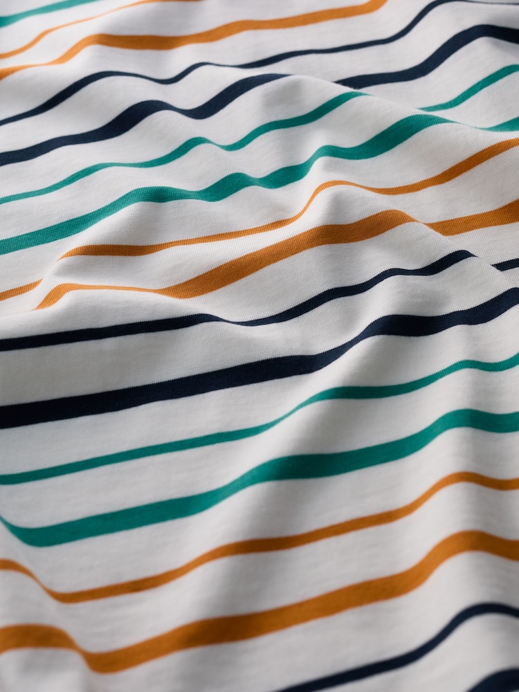 Seasalt Cornwall Tri Shore Chalk Rockpool 100% Cotton Sailor T-Shirt - Image 5 of 5