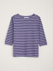 Seasalt Cornwall Purple Sailor Top - Image 4 of 5