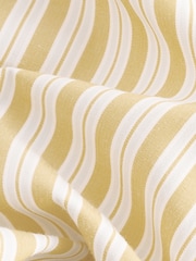 Yellow Slim Fit Single Cuff Long Sleeve 100% Cotton Striped Shirt - Image 7 of 7
