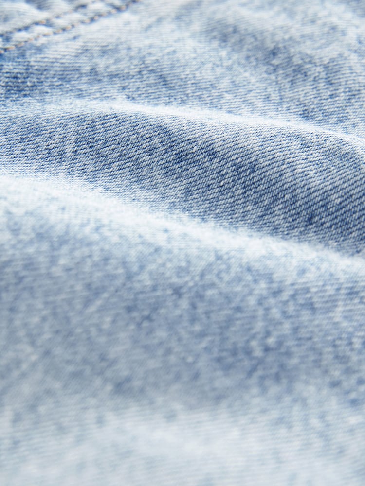 Bleach Bleach Relaxed Turn Up 100% Cotton Denim Shorts - Image 8 of 8