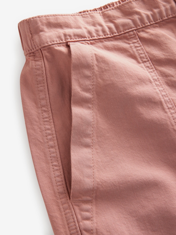 Roze - Utility Lichtgewicht 100% katoenen denim shorts - Image 7 of 8