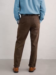 Seasalt Cornwall Brown Mens Helmsman Linen Blend Trousers - Image 2 of 5