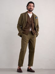 Seasalt Cornwall Brown Mens Cotton Metern Waistcoat - Image 3 of 5