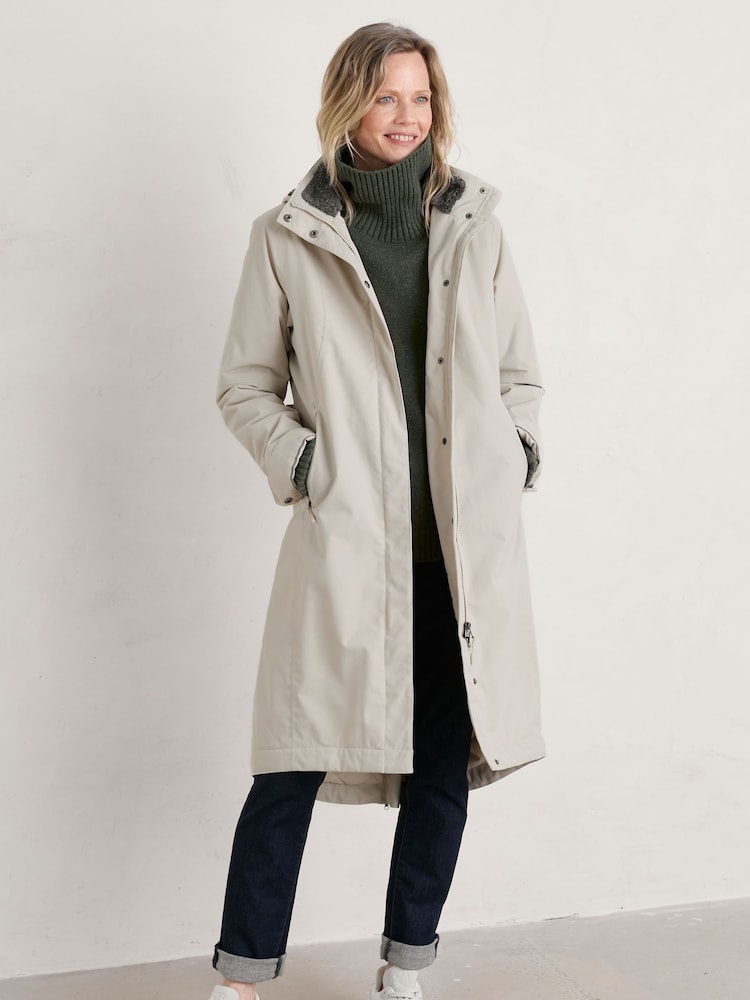 Seasalt Cornwall Natural Petite Janelle Raincoat - Image 1 of 9