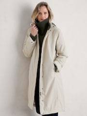 Seasalt Cornwall Natural Petite Janelle Raincoat - Image 3 of 9