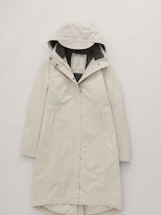 Seasalt Cornwall Natural Petite Janelle Raincoat - Image 6 of 9