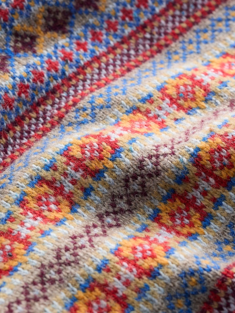 Seasalt Cornwall Black Mens Fair Isle Walt Vest - Image 5 of 5
