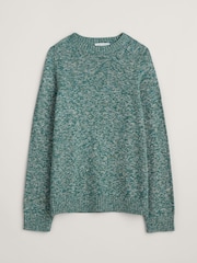 Seasalt Cornwall Green Mens Neot Knitted Cotton Jumper - Image 4 of 5