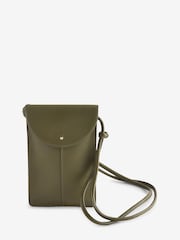 Seasalt Cornwall Green Fen Leather Phone Sling - Image 3 of 6