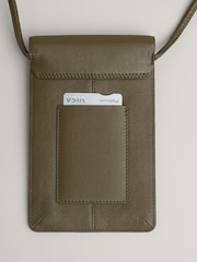 Seasalt Cornwall Green Fen Leather Phone Sling - Image 5 of 6