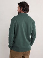 Seasalt Cornwall Green Mens Herdsman Organic Cotton Rugby Top - Image 2 of 5