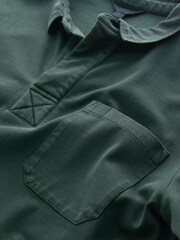 Seasalt Cornwall Green Mens Herdsman Organic Cotton Rugby Top - Image 5 of 5