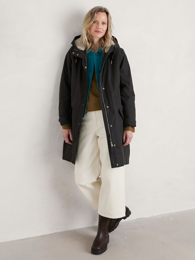Seasalt Cornwall Black Plant Hunter Coat - Image 1 of 6