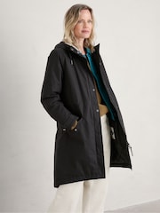 Seasalt Cornwall Black Plant Hunter Coat - Image 2 of 6