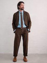 Seasalt Cornwall Brown Mens Tollgate Linen/Cotton Blend Jacket - Image 3 of 5