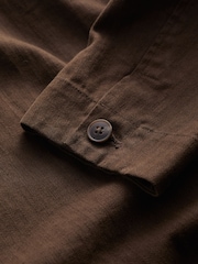 Seasalt Cornwall Brown Mens Tollgate Linen/Cotton Blend Jacket - Image 5 of 5