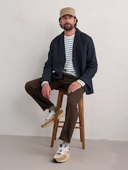 Seasalt Cornwall White/Multi Mens Sailor Shirt With Crew Neck - Image 3 of 5