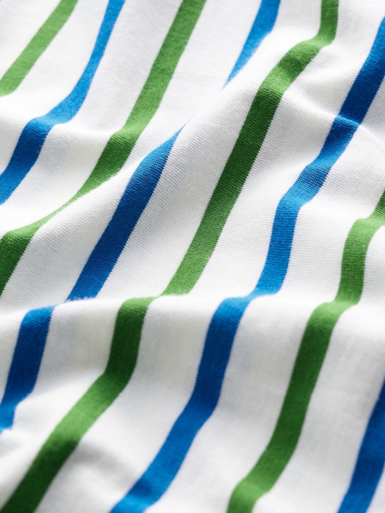 Seasalt Cornwall White/Multi Mens Sailor Shirt With Crew Neck - Image 5 of 5