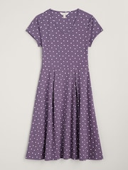 Seasalt Cornwall Purple Pier View Jersey Dress - Image 4 of 5