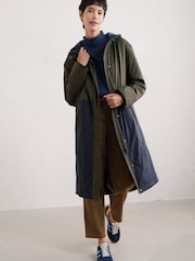 Seasalt Cornwall Black Chapel Rock Waterproof Coat - Image 1 of 4