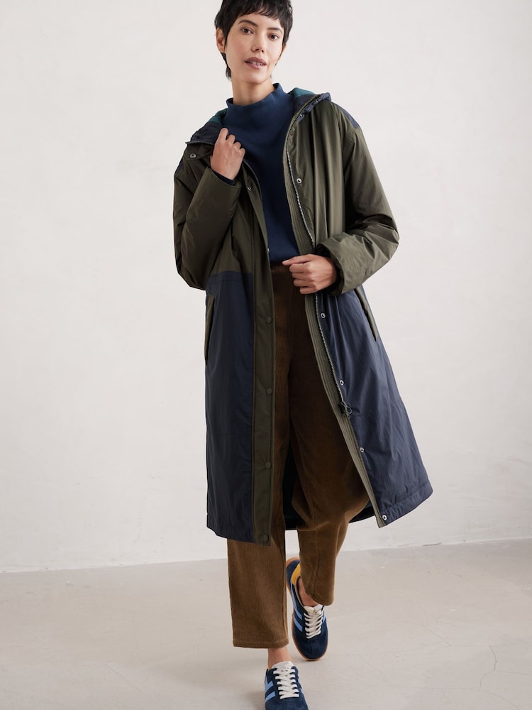 Seasalt Cornwall Black Chapel Rock Waterproof Coat - Image 1 of 4