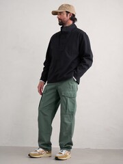 Seasalt Cornwall Green Mens Launchman 100% Cotton Cargo Trousers - Image 3 of 5