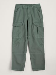Seasalt Cornwall Green Mens Launchman 100% Cotton Cargo Trousers - Image 4 of 5