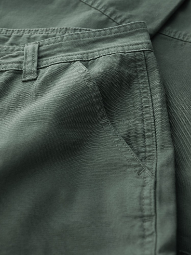 Seasalt Cornwall Green Mens Launchman 100% Cotton Cargo Trousers - Image 5 of 5