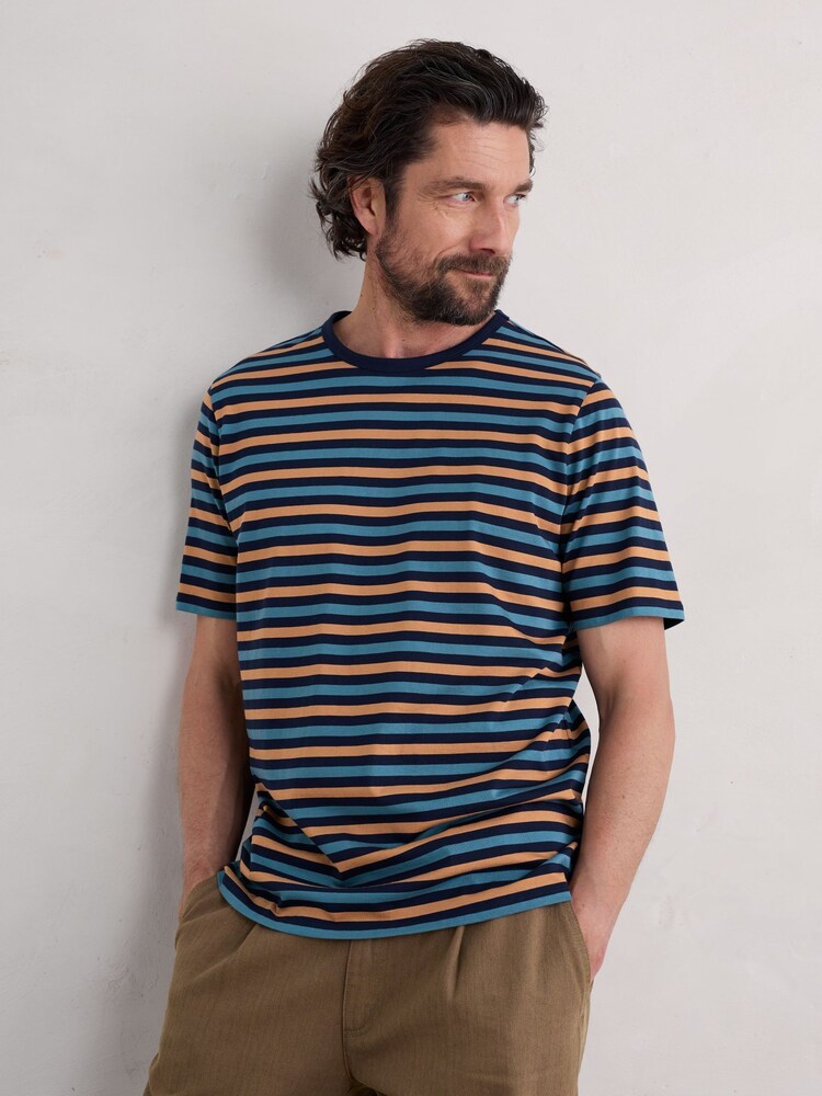 Seasalt Cornwall Black Mens Seven Seas Sailor T-Shirt - Image 1 of 5