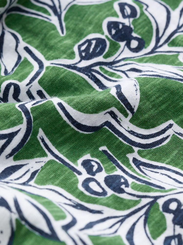 Seasalt Cornwall Green Gypsophilia Notch Neck Top - Image 5 of 5