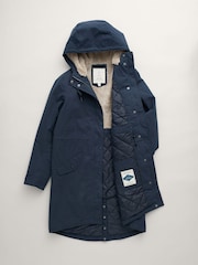 Seasalt Cornwall Blue Tall Plant Hunter 2 Coat - Image 4 of 5
