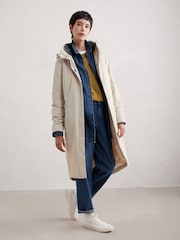 Seasalt Cornwall Natural Tall Janelle Raincoat - Image 1 of 5