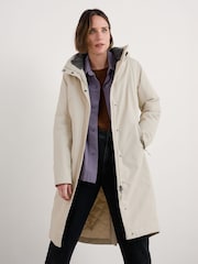 Seasalt Cornwall Natural Tall Janelle Raincoat - Image 5 of 8