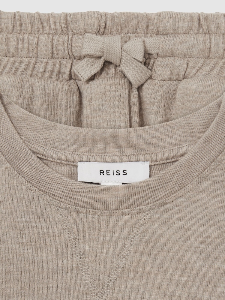 Reiss Oatmeal Finley 9-13 yrs Top And Trousers Lightweight Lounge Set - Image 4 of 4