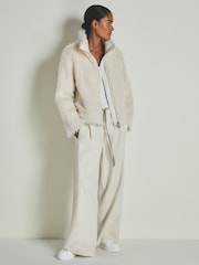 LES 100 CIEL Reiss | Les 100 Ciels Faux-Fur Coat - Image 3 of 7