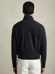 Reiss Navy Creek Brushed-Corduroy Half-Zip Jumper - Image 5 of 6