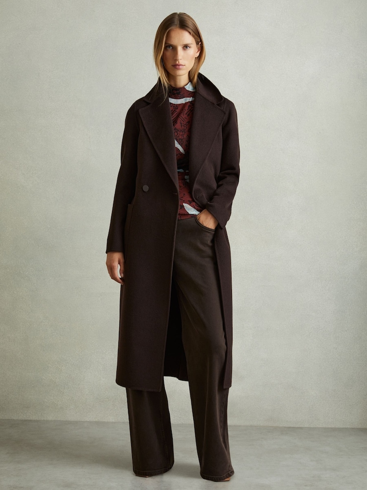 Reiss Vanna top met ruches en print - Image 5 of 6