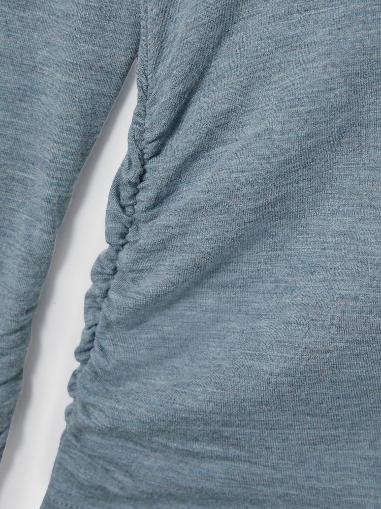 Azul - Top de jersey fruncido con lana Louisa de Reiss - Imagen 6 de 6 Azul - Top de jersey fruncido con lana Louisa de Reiss - Imagen 6 de 6
